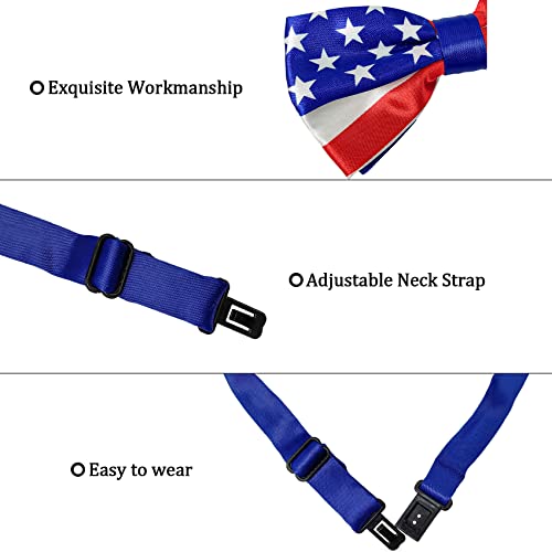 Image of Bow Tie for Men & Boys, Pre-Tied Bowtie Adjustable 9-18in, for Formal Tuxedo, Prom Party, Wedding