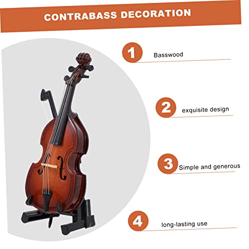 Toyvian 1 Unidade Modelo De Violoncelo Instrumento Adorno Modelo Violoncelo Modelo De Mini Baixo Mod