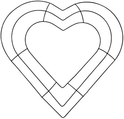 Miniatura 2 de Marco Wreath de alambre en forma de corazón de 12 pulgadas (incluye artículo de decoración Lovie) paquete de 2