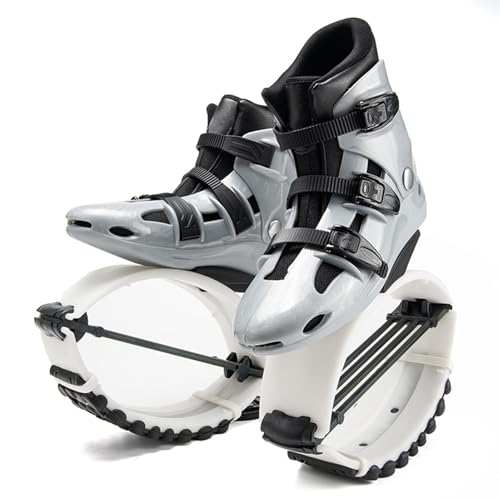 Jumps Botas Zapatos Botas de Rebote para Fitness para Adultos, 4T, Spring Moon, Botas para Correr antigravedad, 110-286 Libras(Large)