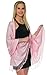Pashmina Shawls and Wraps for Evening Dresses, Large Soft Pashmina Wedding Pastel Soft Pink Shawl