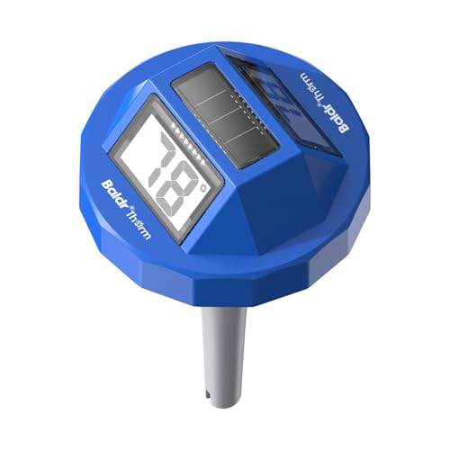 Image of BaldrTherm Pool Thermometer Digital Floating, Swimming Pool Water Temperature Sensor, 2026 New Upgrade | Solar Powered | Easy Read | High Precision | Anti-Fog, for Hot Tub, Spa & Ice Bath