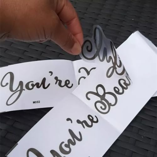 Sticker de Pared Bathroom Art You're Beautiful Negro miniatura 3