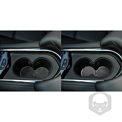 Protector Base Portavasos Central Fibra Carbono Cadillac ATS miniatura 3
