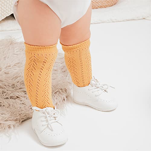 image for Meckior Infant Baby Boys Girls Classic PU Leather Wedding Loafers Brog