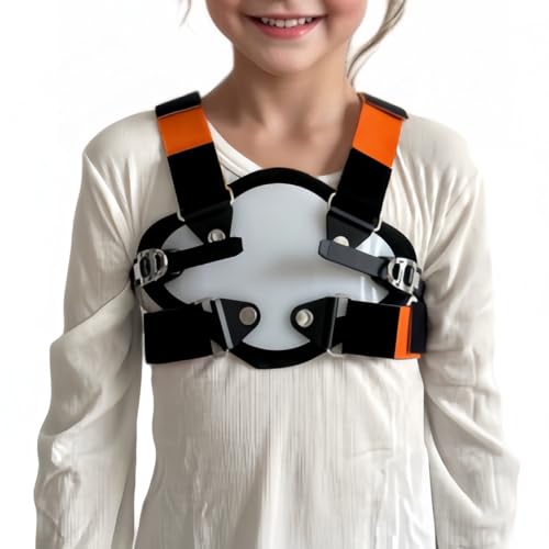Pectus Carinatum Orthosis Brace, Pigeon Chest Support, Thoracic Depression Brace, Freely Adjust The Size, Anti-Slip and Anti-Displacement Design, Skin-Friendly and Breathable