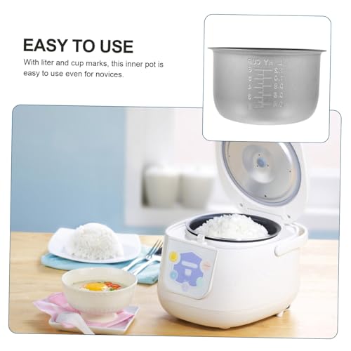 Feltechelectr PYF01Y0JP25005SYRDG Rice Cooker Liner Cooking Supply Tiger Rice Cooker Electric Cooker Pot Rice Pot Inner Pot Rice Cooker Replacement Pot Universal Baby Aluminum Alloy Glass Bottle Household thumb #4