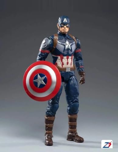 Image of ZD Box Toys Collectible Action Figure Full Box Set: Anniversary Series Non-Luminous Version 1:10 Scale 17cm Super Hero (Captain AM, Endgame)