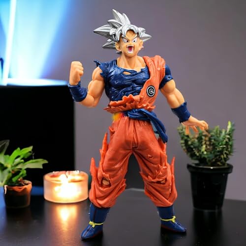 Image of FUNFOB Action Figure Height-15cm Anime Figures PVC Multicolour | Go-k Silver Hair 15CM