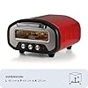 Ariete 3901 Da Gennaro, Forno per pizza, 2200W, Temperatura 430°C, 2 minuti di cottura, Pietra refrattaria, Rosso