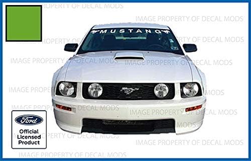 Miniatura 4 de Decal Mods CPURPLE - Cartel para parabrisas delantero compatible con Ford Mustang (2005-2009), calcomanía gráfica V6 Pony, PMP (morado)