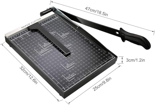 Coupeur de papier A4 professionnel en métal avec double guide de coupe - 3