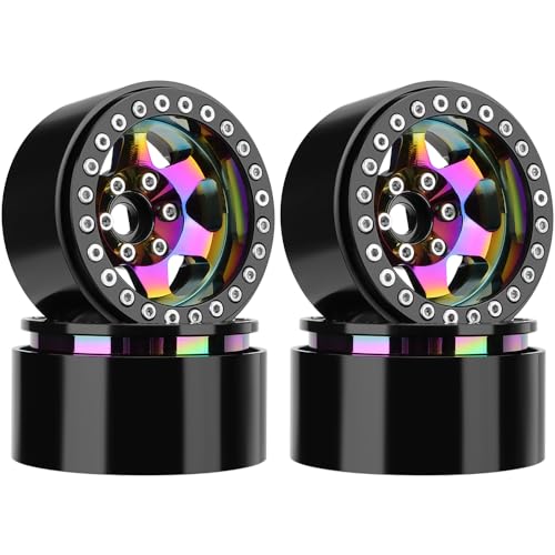 Jante Beadlock offset GLOBACT 1.9 roue alu 10mm pour crawler SCX10 TRX4 TRX6 Redcat 1/10