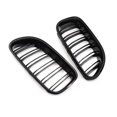 Grille avant double lamelle noir brillant pour BMW Série 6 F06 F12 F13 2012-2018