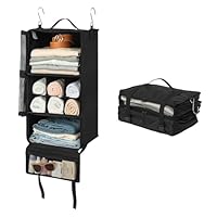 GRANNY SAYS Cubos de viagem pendurados para viagem, organizador de mala grande portátil para pendurar, bolsas de compressão dobráveis para roupas, mala de mão para armário, prateleiras de viagem GG