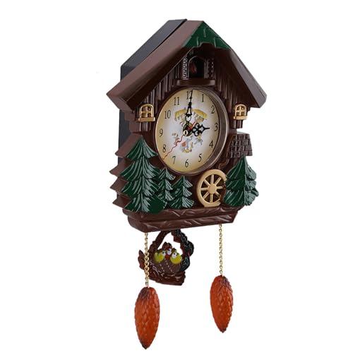 Reloj de pared cucú vintage Milltrip, plástico, 32 cm alto miniatura 4