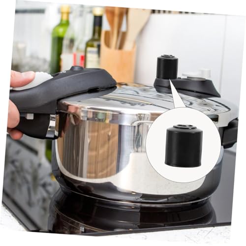 Válvula de escape para olla a presión, repuesto para válvula de liberación de vapor, color negro, acero inoxidable miniatura 4