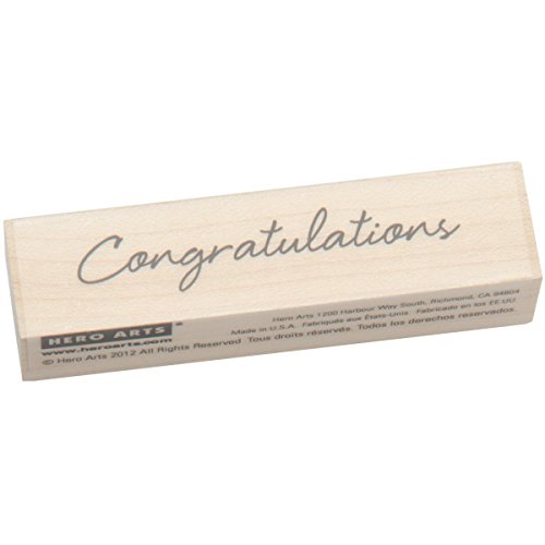Hero Arts Woodblock Stamp, Little Greetings Congratulations