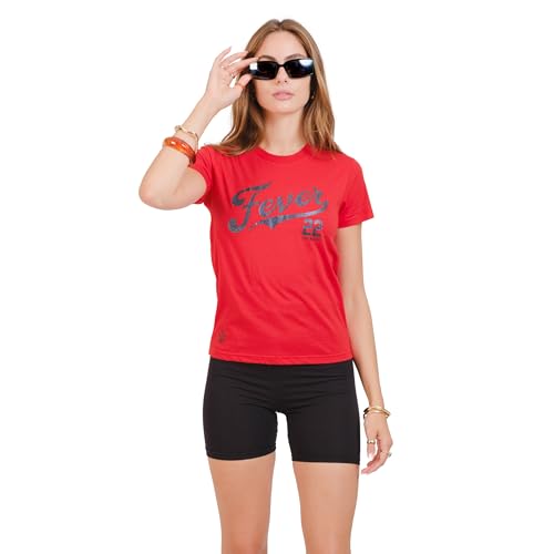 Ultra Game WNBA Official Womens Super Soft Players T-Shirt Indiana Fever - Caitlin Clark Team Color Large