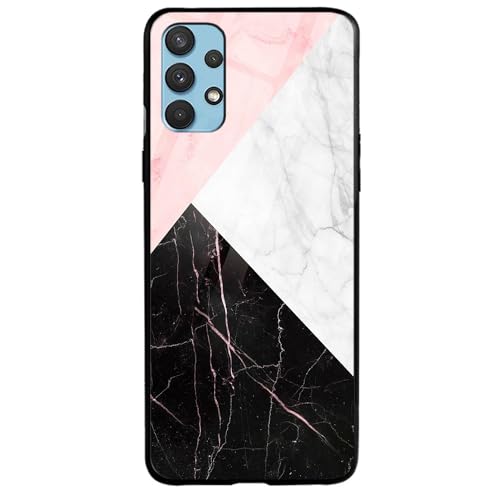 Image of COLORflow Back Cover Compatible with Samsung Galaxy A53 5G | Beautiful Marble Black White Pink | Shockproof TPU Bumper Cover with Camera Protection Back Cover
