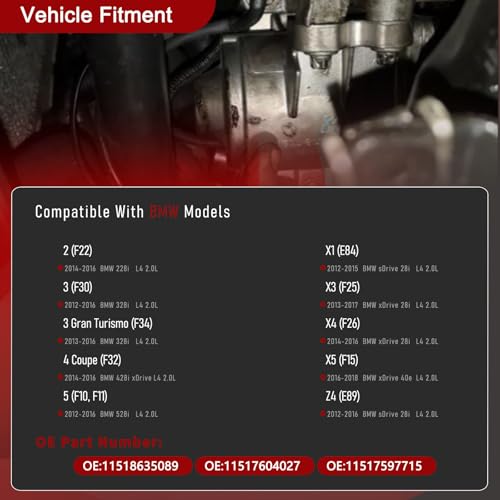 Image of 11518635089 Electric Engine Water Pump 11517604027 for BMW 228i 328i 428i 528i Z4 sDrive 28i X1 X2 X3 X4 xDrive 28i X5 xDrive 40e 2012-2018 11517597715