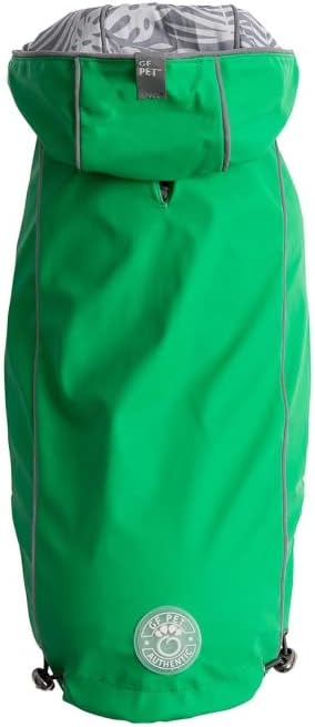 GF Pet Green Reversible Elasto-Fit Dog Raincoat, XX-Large