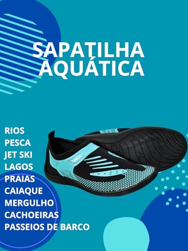 Sapatilha Aquática em Neoprene para Pesca, Proteção dos Pés (Verde, BR, Adulto, Numérico, 42)