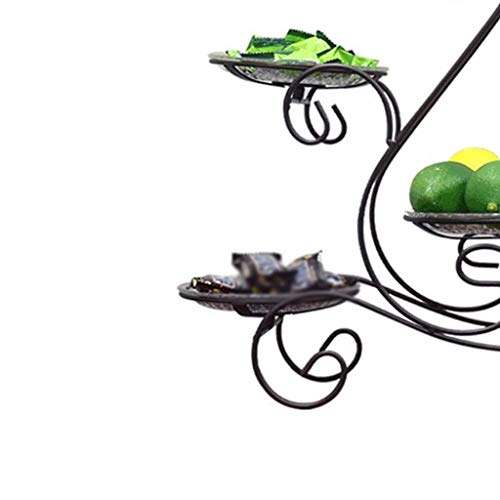 Uxzdx Cujux Black Fruit Plate - Multi-Layer Fruit Plate Cake Rack Household Candy Dried Fruit Dessert Tray Rack #TOP4