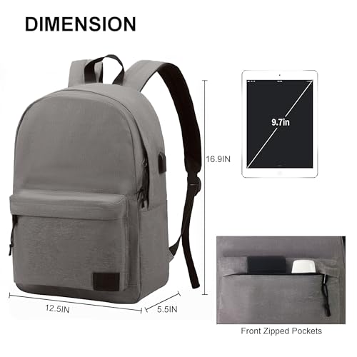 Image of SUPACOOL Casual Laptop Backpack for Men and Women, Backpack for College, USB Charging Port, Lightweight Back Pack