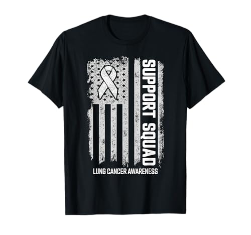 Lung Cancer Shirts Support Squad Lung Cancer Awareness T-Shirt