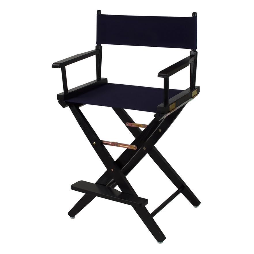 206-22-032-10 Extra-Wide Premium Directors Chair - Navy - 24in.