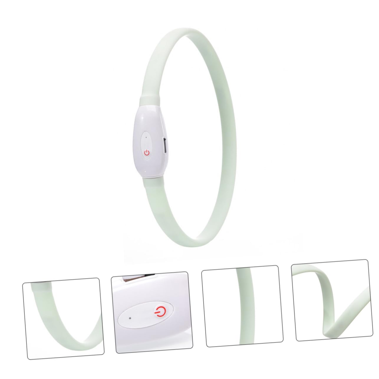 Mipcase 2juegos Collar Led para Perro Recargable por USB y Luminoso Collar De Seguridad para Mascotas para Paseos Nocturnos y Visibilidad La Oscuridad