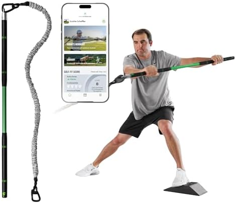 GolfForever Swing Trainer Plus – Golf Fitness & Training System for Strength, Flexibility & Swing Power – Includes 1-Year Membership & Premium Training Bar for Golf-Specific Workouts GolfForever Swing Trainer Plus – Golf Fitness & Training System for Strength, Flexibility & Swing Power – Includes 1-Year Membership & Premium Training Bar for Golf-Specific Workouts