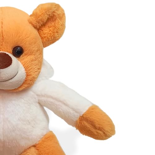Image of SARO Soft Teddy Bear with Converitible Head Design|Colour Soft Toy for Girls Boys Kids Baby | Best Gift for Valentines, Birthday, Anniversary (White Brown)