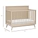 Babyletto Palma 4-in-1 Convertible Crib with Toddler Bed Conversion Kit in Taupe, Greenguard Gold Certified