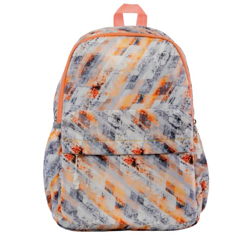 CAVALO – Be Unique School Bag for School and College Girls. Lightweight, Multiple Compartments. Size 18 inch Colour Peach. Water Resistant. Use as Tuition, School, Office, Picnic, Day Backpack.