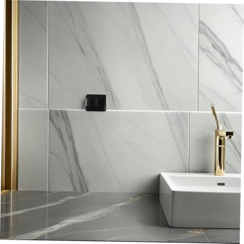 Support mural pour balai sans perçage noir porte-serpillière 5x - 7