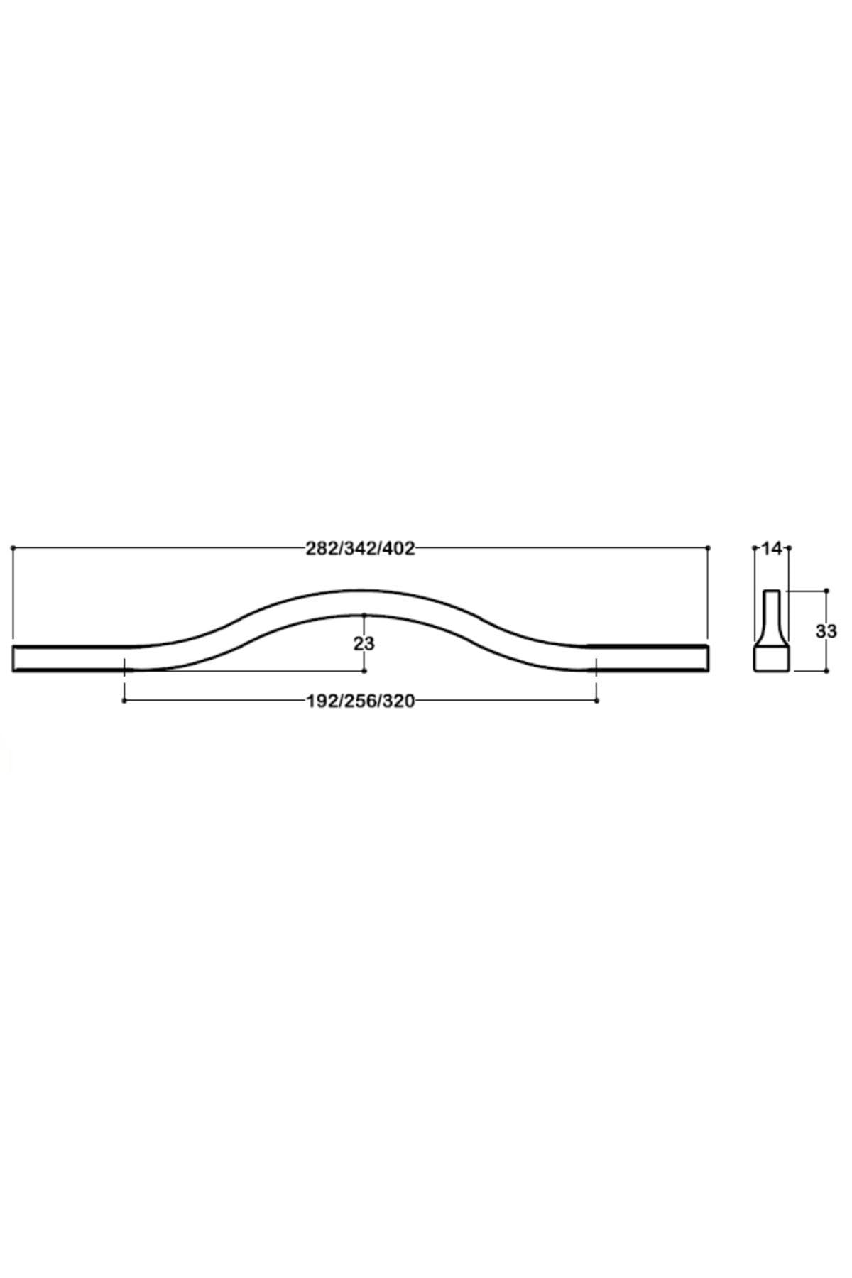 System 8790 Modern Kulp Krom Renk 320 Mm Krom Tek Ebat Ssy8790 0320 Cr