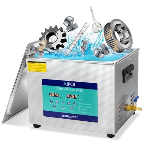 Nettoyeur à ultrason 15L avec chauffage pour éliminer la graisse mécanique
