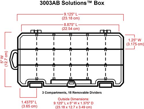 Image of ArtBin 3003AB Solutions Small Box, Art & Craft Supply Organizer with Removable Dividers, [1] Plastic Storage Box