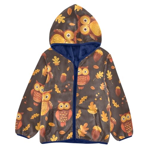 CHIFIGNO Girls Boys Fleece Jacket Kids Jacket with Pockets Boys Clothes for Toddler and Kids