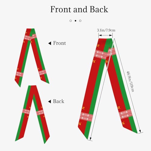 Flag Of Belarus Print Scarf For Women Soft Silk-Like Scarves Silk Scarf Winter Scarf Clothing Accessories2