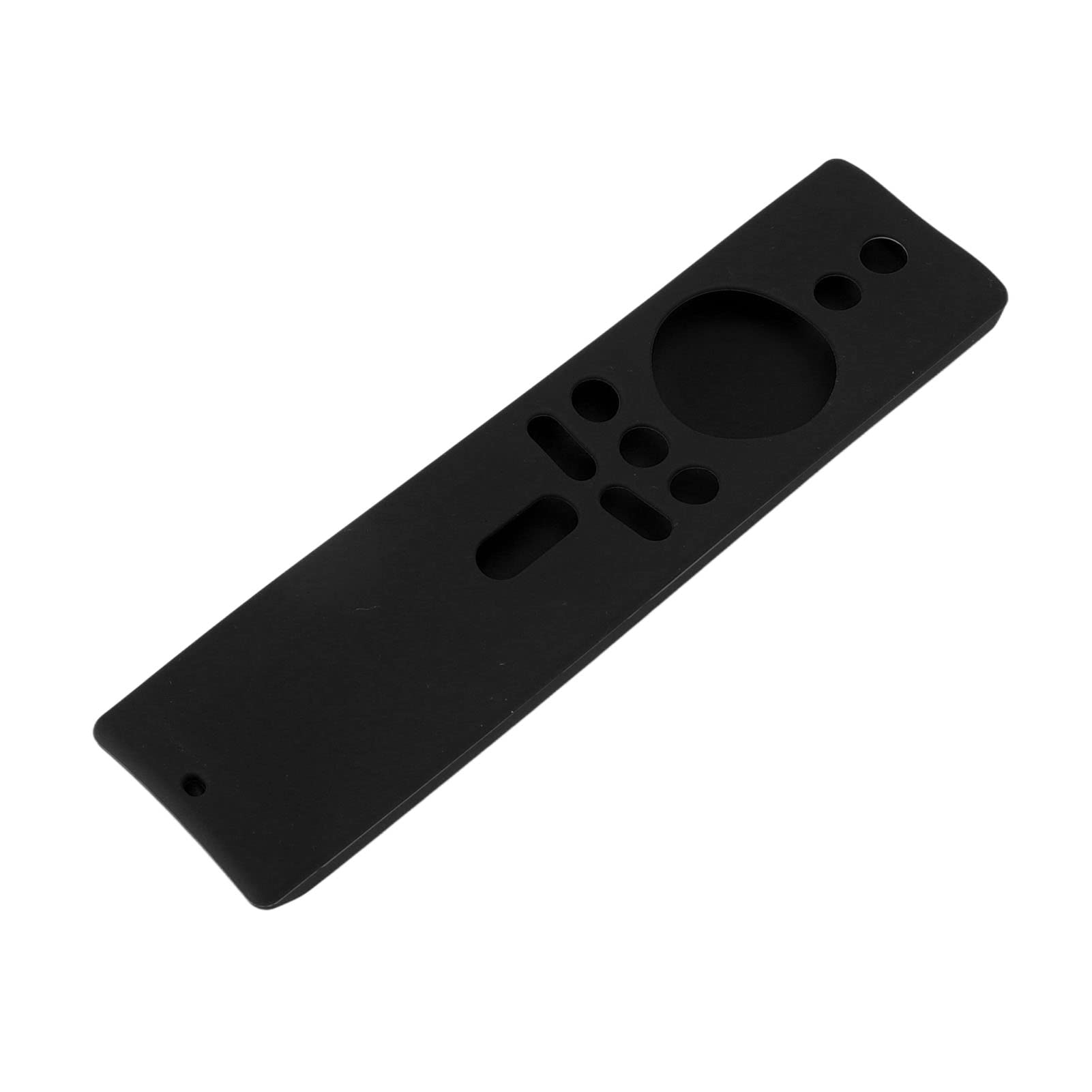 SIXRUN Funda de Silicona para Mi Box S Funda de Control Remoto de Silicona Suave con Agarre Antideslizante Recortes Precisos Cordón Lavable Ajuste para Usuarios de Mi Box S 4K TV Stick (Black)