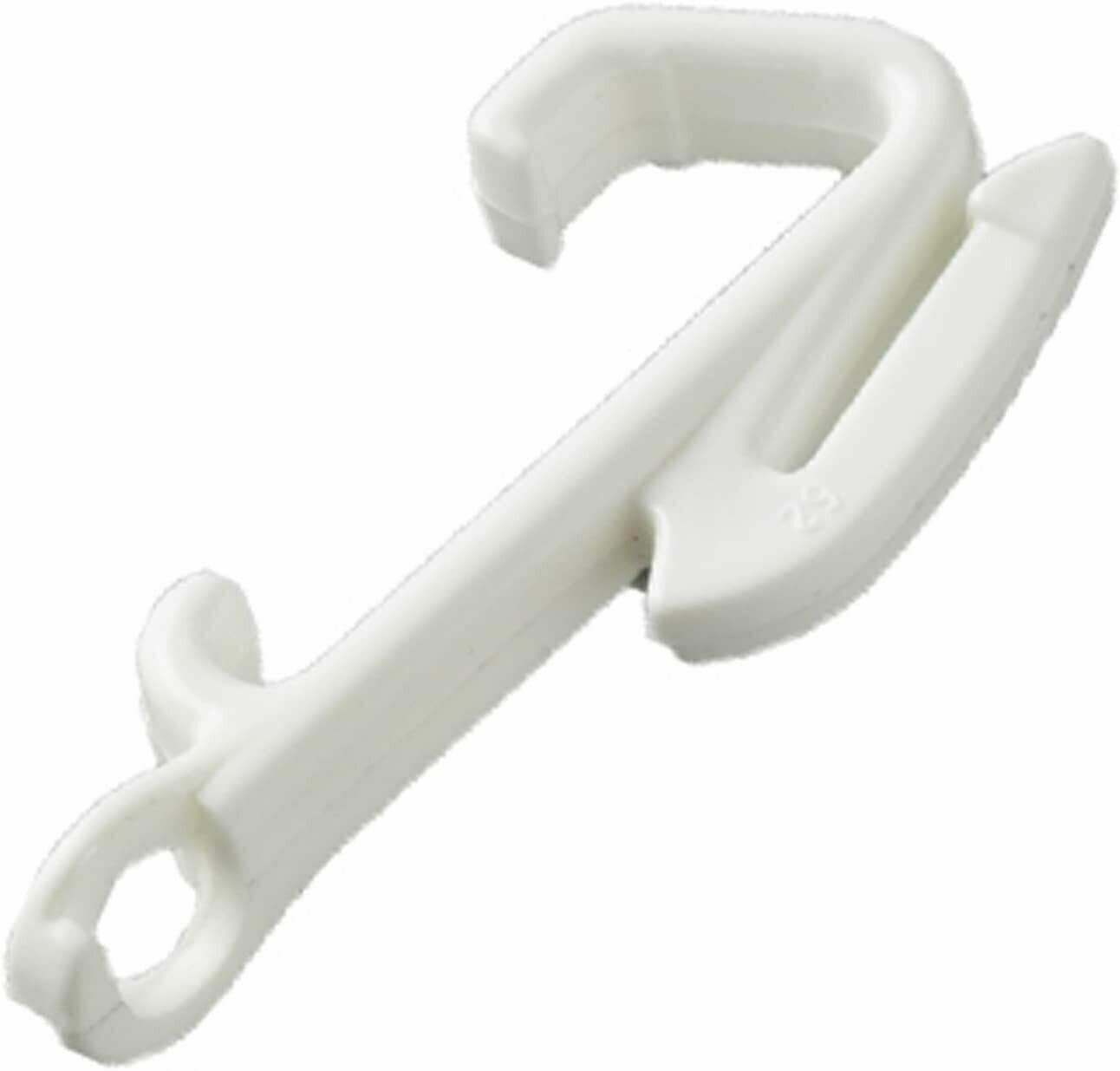Plastic Curtain Rail Track White - 10 Sologlyde Gliders