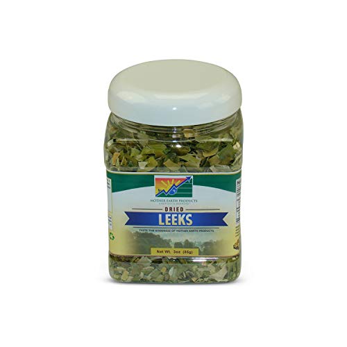 Mother Earth Products Dried Leek Rings, Quart Jar, 3 Oz (Pack of 1)