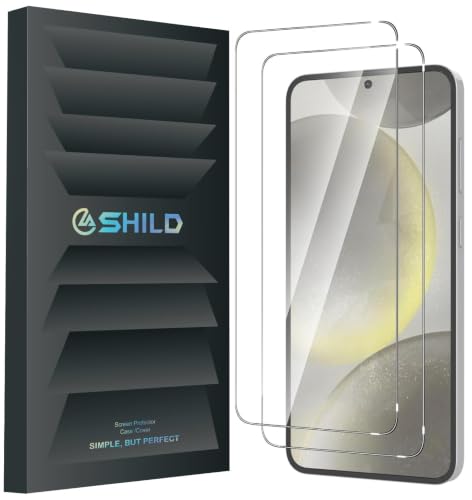 Image of Uyiton Tempered Glass Screen Protector Compatible with Samsung Galaxy S25 Plus | Pack of 2 | 9H Hardness | HD Clear | Fingerprint Unlock Compatible | Bubble-Free Installation | Case Friendly