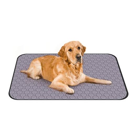 LINGSFIRE Empapadores Perros Reutilizable Entrenamiento Lavable Almohadilla para Mascota, Impermeable Absorbente Antideslizante Pañales Perro Gato Extra Grande Pet Pee Pad Cojín; L (90 * 70cm)