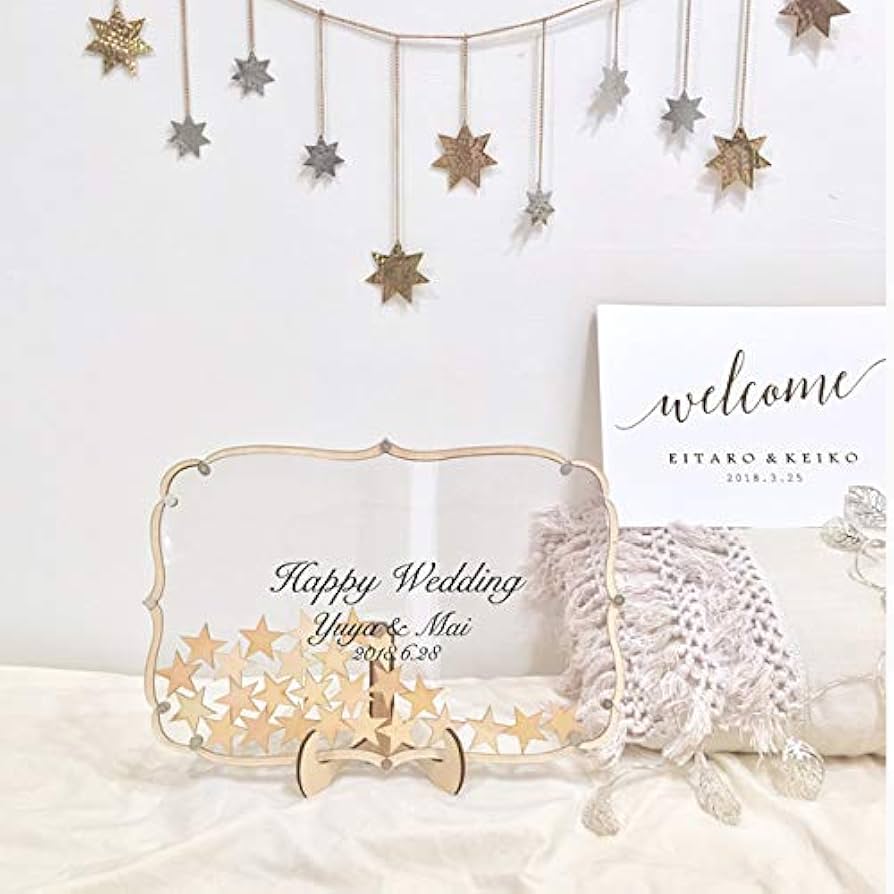 【木製】ウェディングドロップス ハートフレーム50名用 ウェルカムボード ウェディングドロップス 飾りフレーム型 名入れ カラー