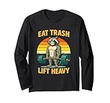 Six Pack Raccoon Gym Weight Training Eat Trash