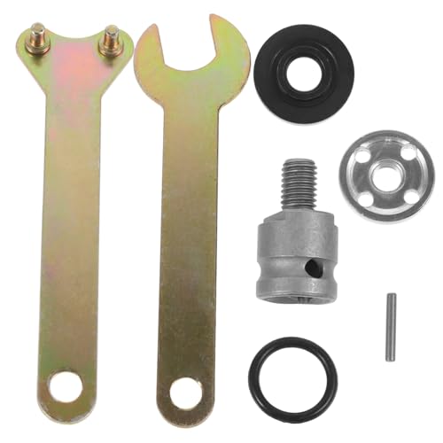 LIFKICH 1 Set Angle Drill Adapter Electric Angle Adapter Flange Nut Converter Spanner